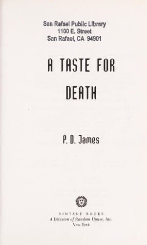 A Taste for Death
