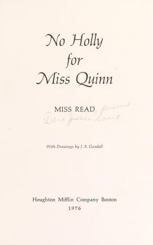 No Holly for Miss Quinn