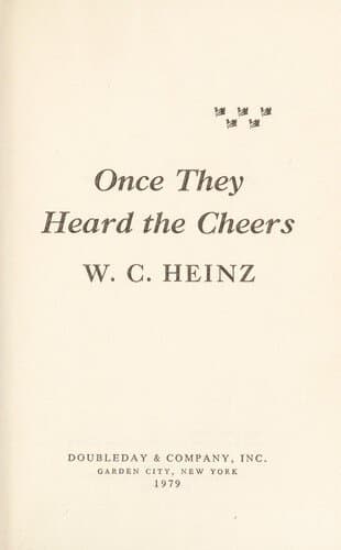 Once They Heard the Cheers