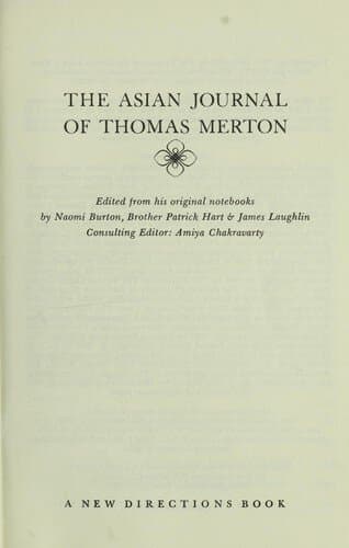 The Asian Journal of Thomas Merton
