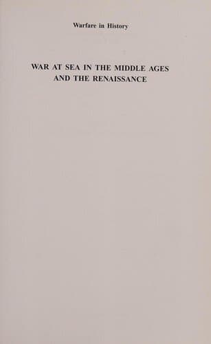 War at Sea in the Middle Ages and the Renaissance