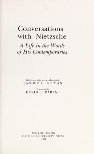 Conversations with Nietzsche