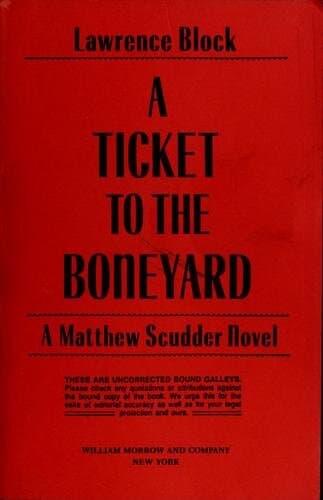 A Ticket to the Boneyard