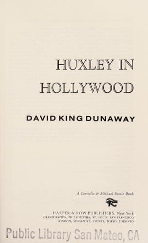 Huxley in Hollywood
