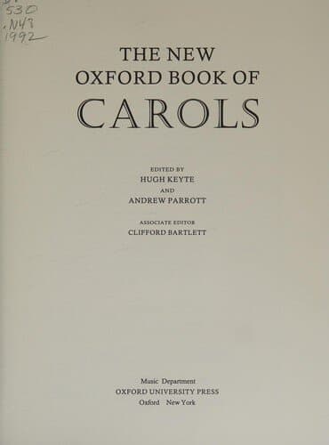 The New Oxford Book of Carols