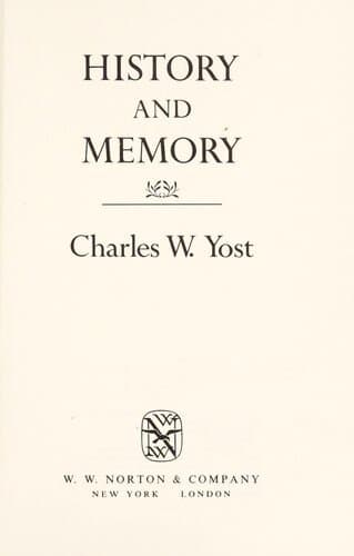 History and Memory