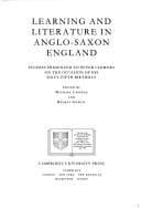 Learning and Literature in Anglo-Saxon England