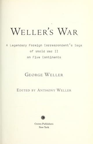 Weller's War