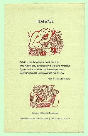 Heatwave [Phoenix Broadsheet No.130] (Light green paper version)