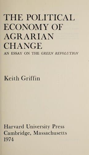 The Political Economy of Agrarian Change